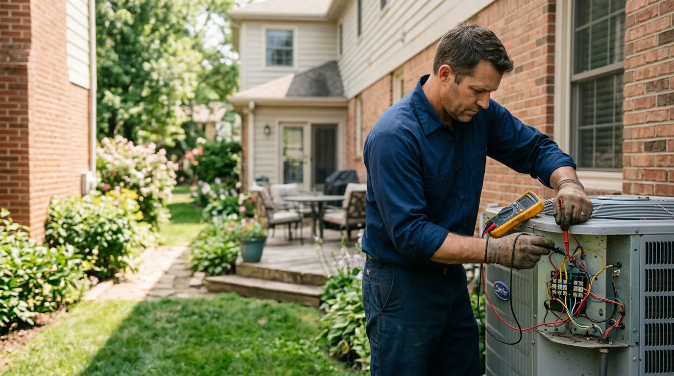 HVAC technician working near Prairieville, LA